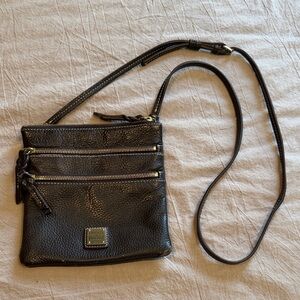 Dooney & Bourke Brown Leather Crossbody Bag